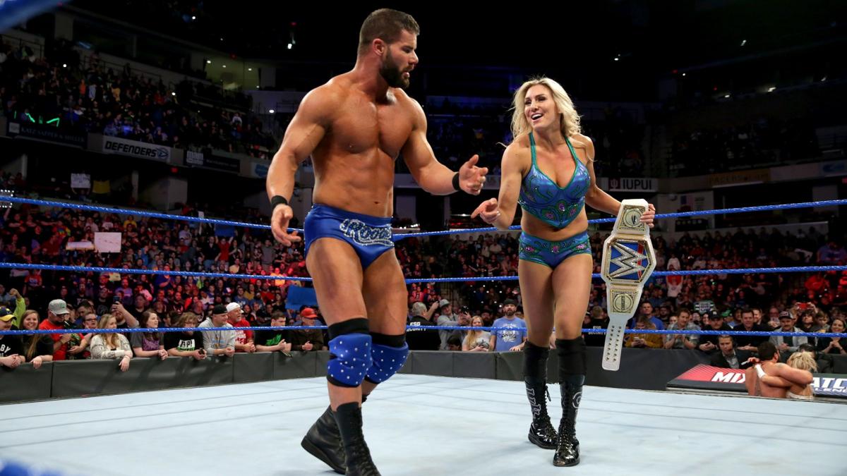Mixed matches undrwtr. Charlotte Bobby Roode. WWE Rusev Charlotte. Robert Roode TNA.